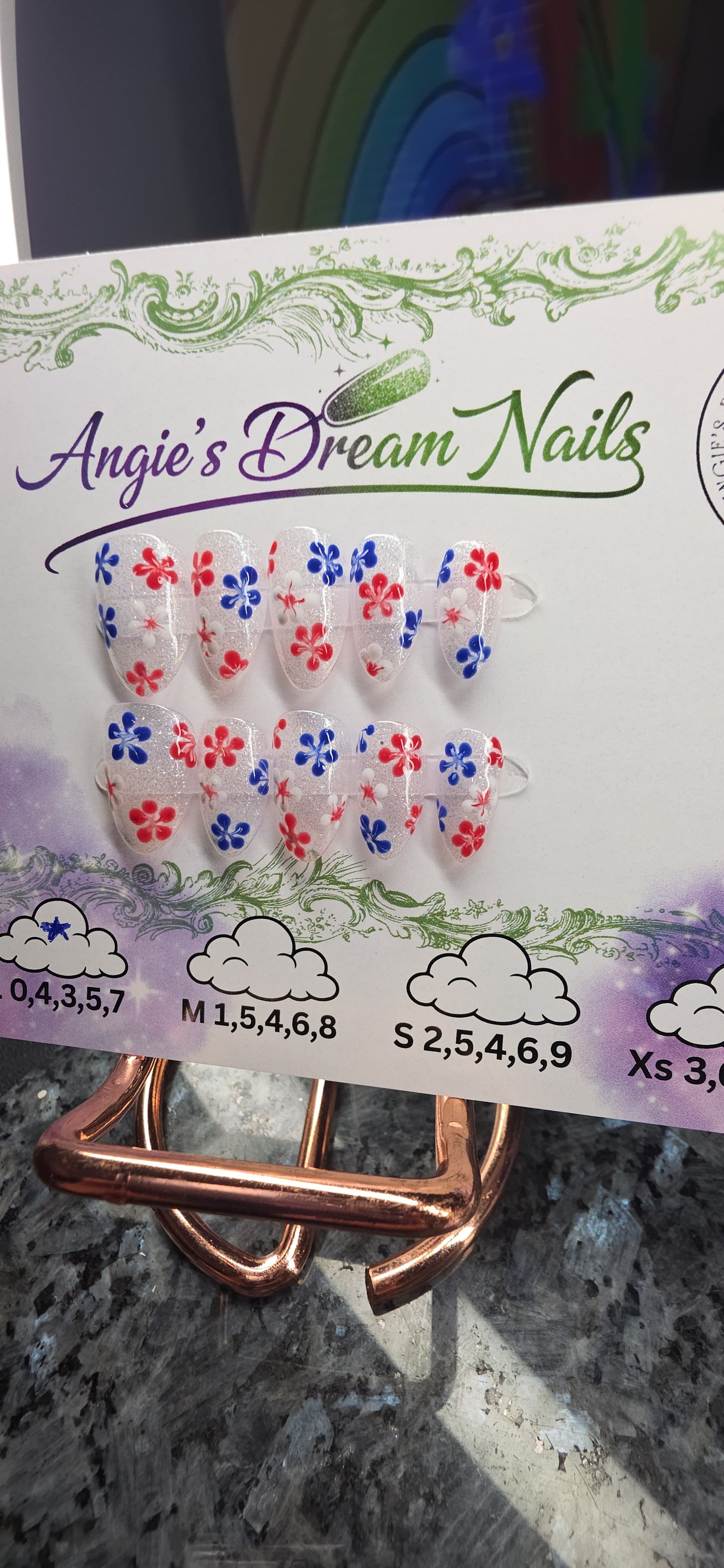 4th of July press on nails Collection