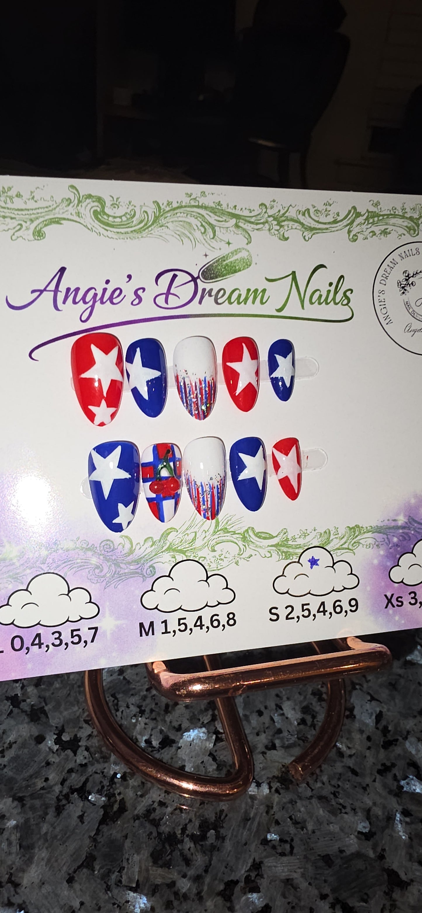 4th of July press on nails Collection
