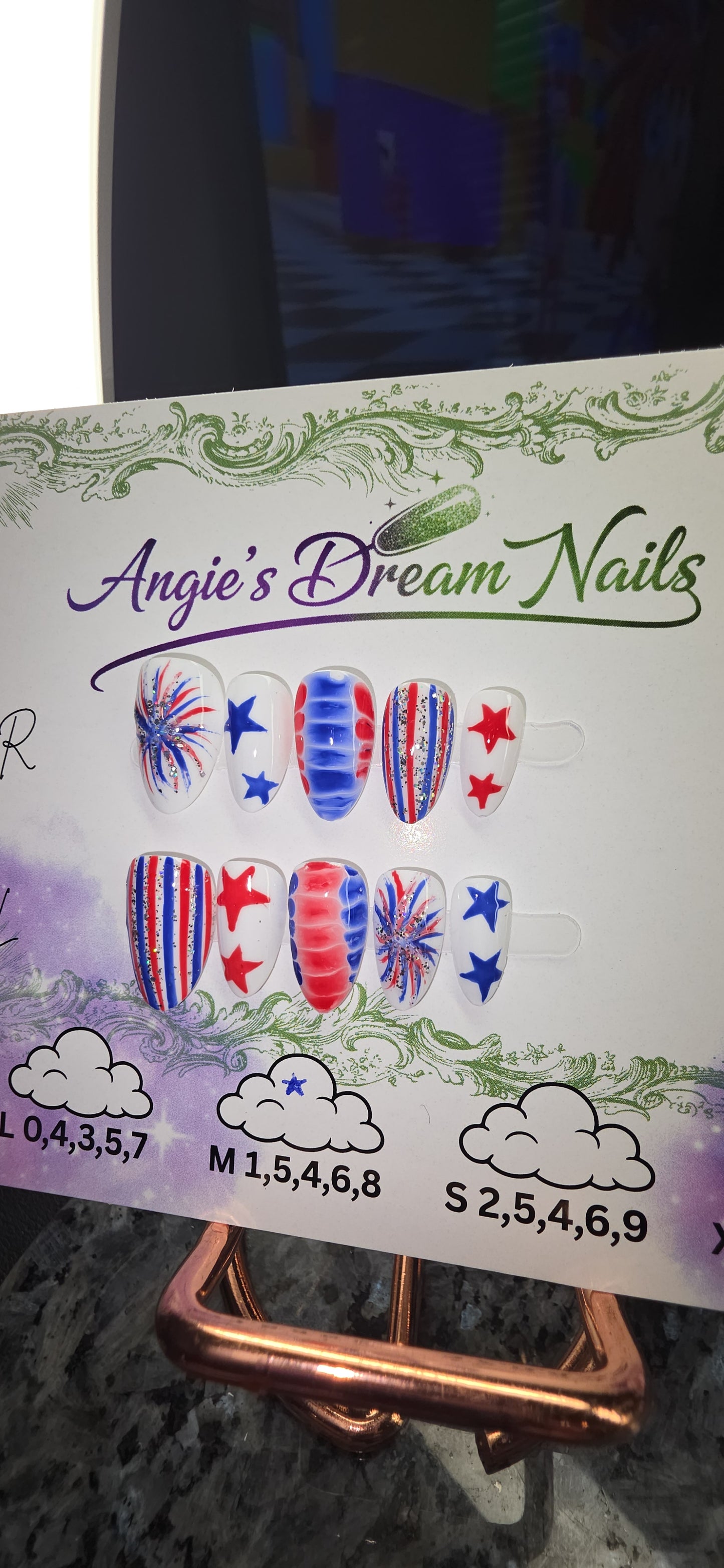 4th of July press on nails Collection