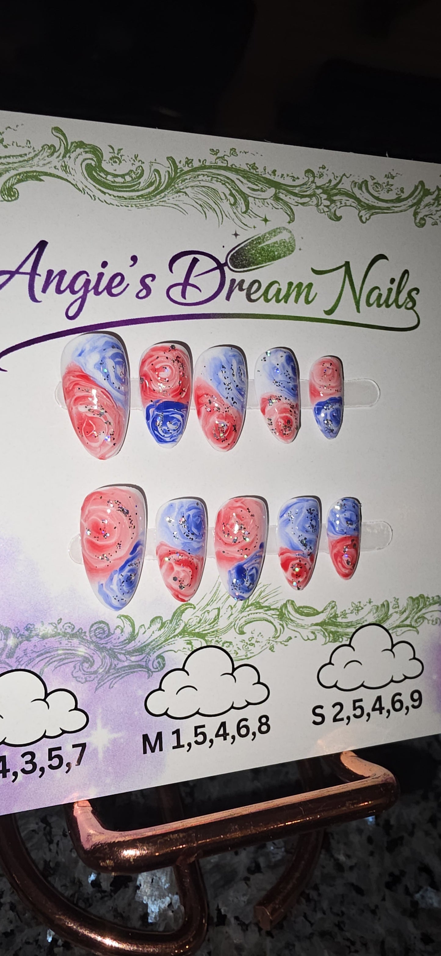 4th of July press on nails Collection