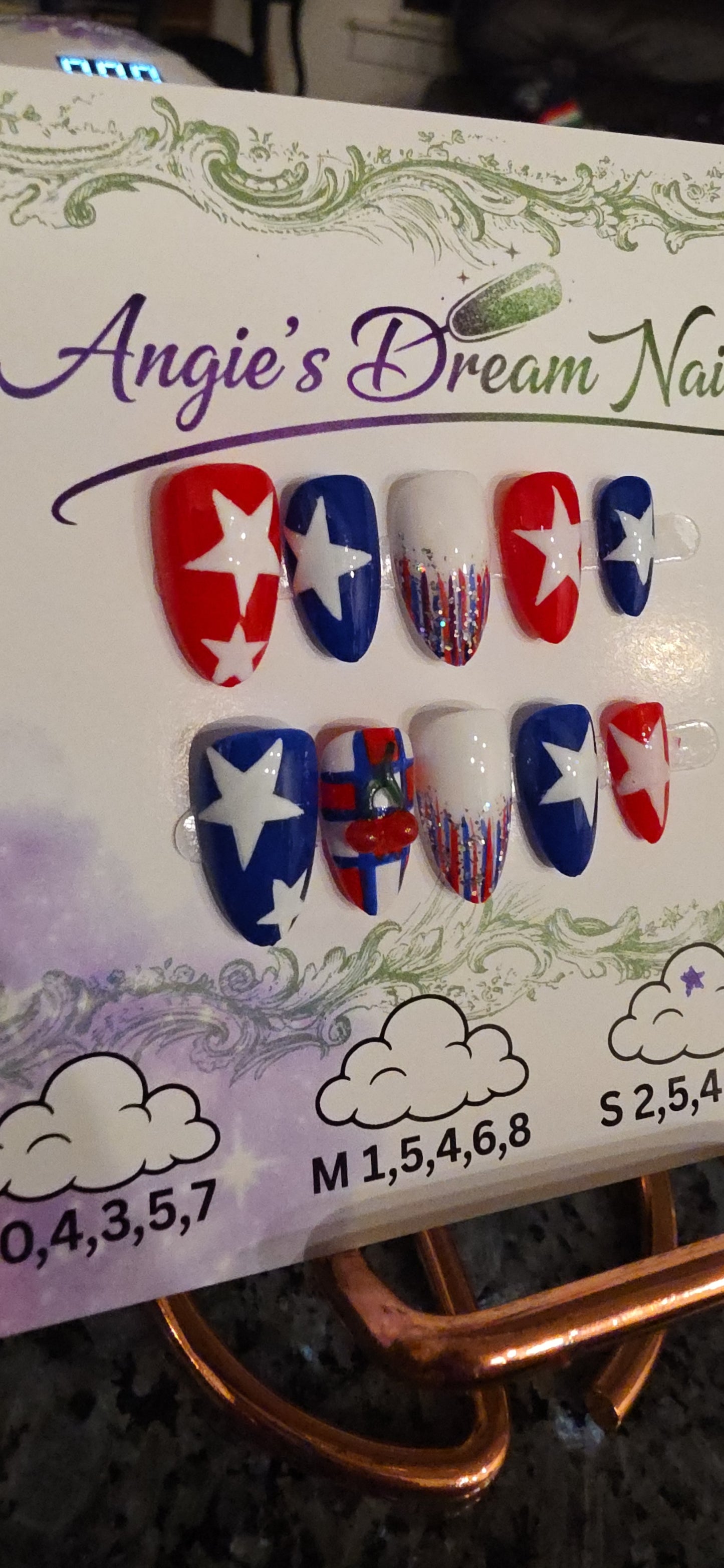 4th of July press on nails Collection