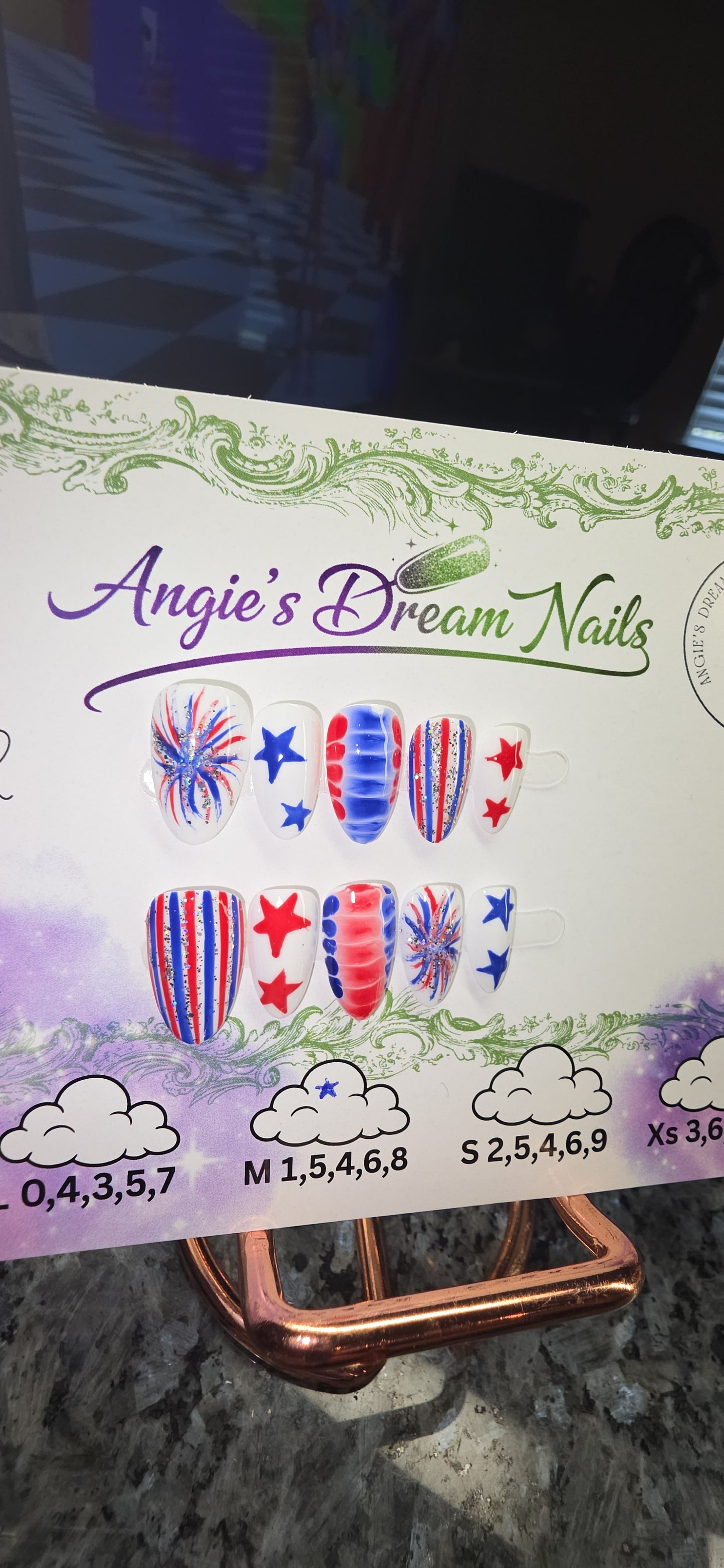 4th of July press on nails Collection