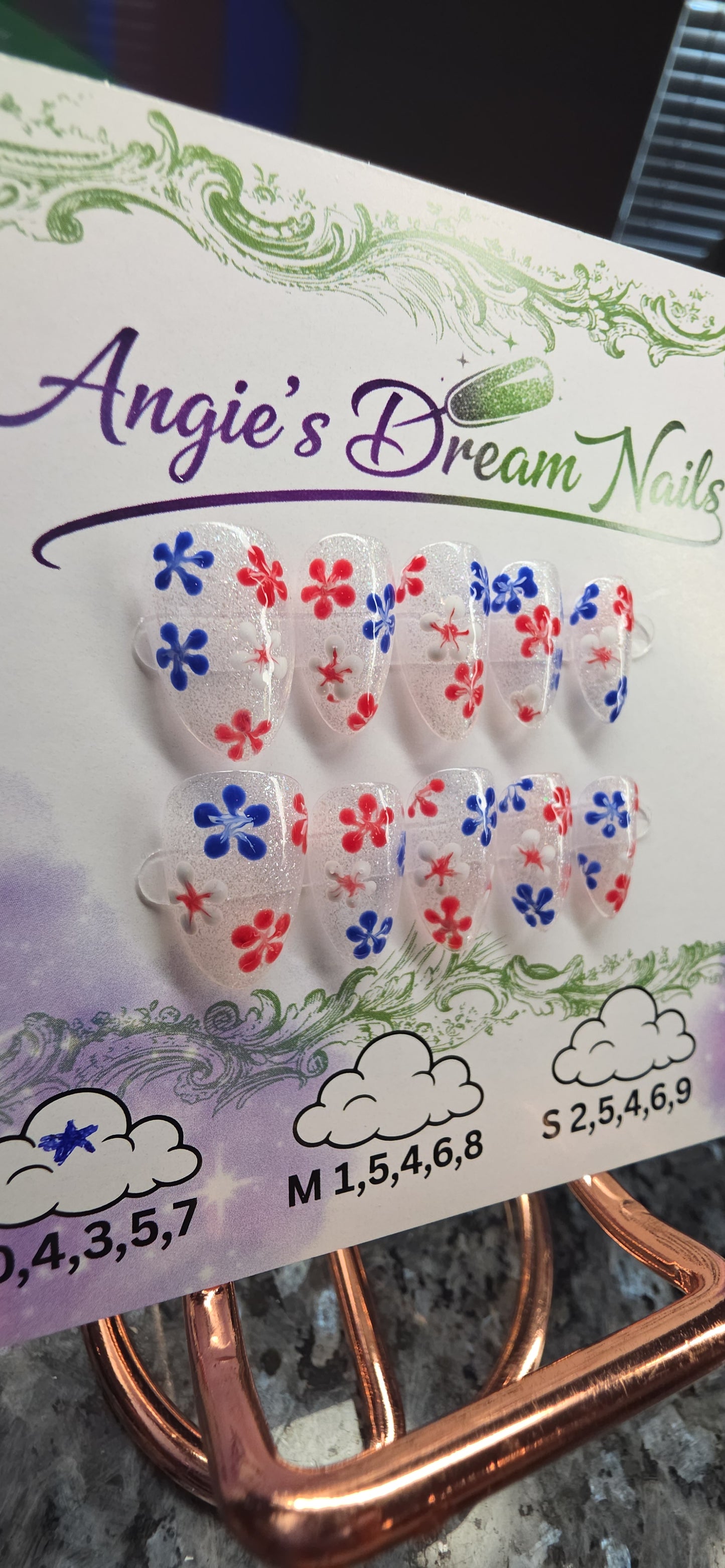 4th of July press on nails Collection