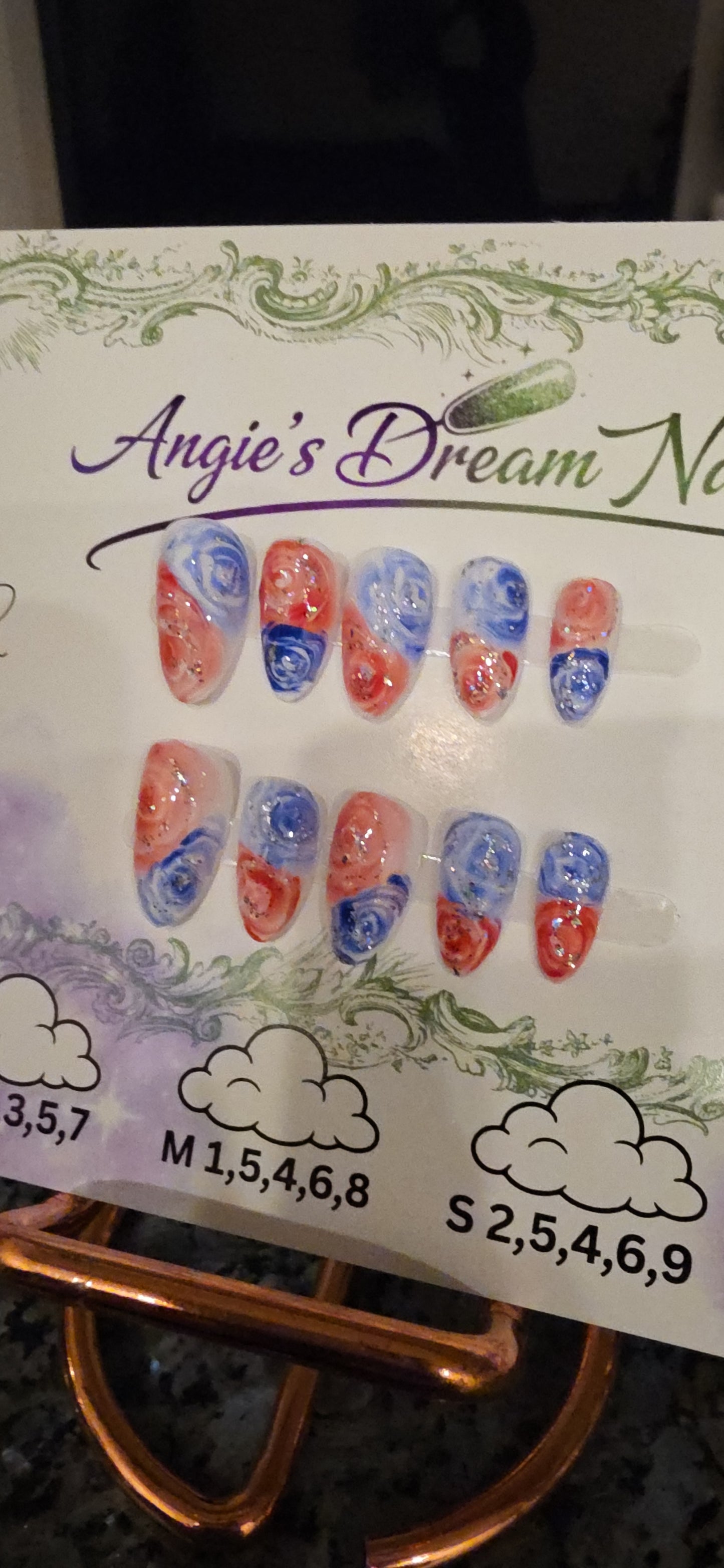 4th of July press on nails Collection
