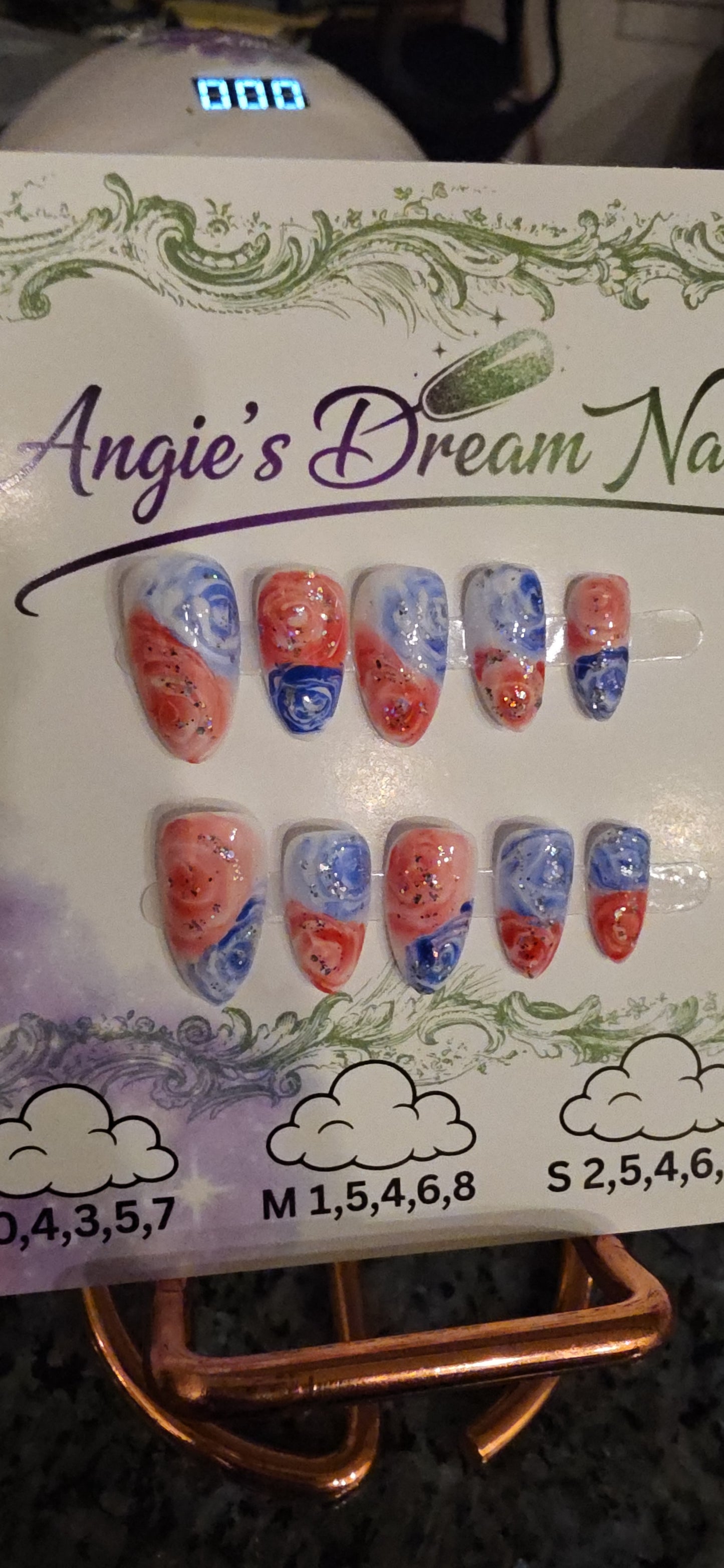 4th of July press on nails Collection