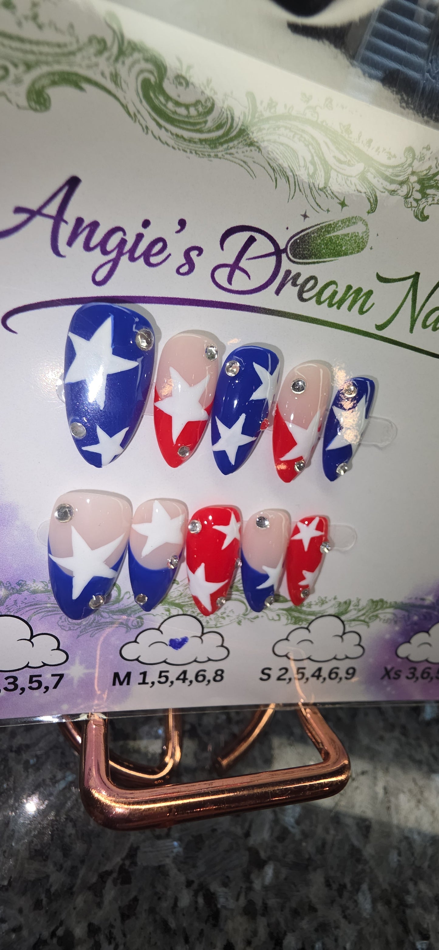 4th of July press on nails Collection