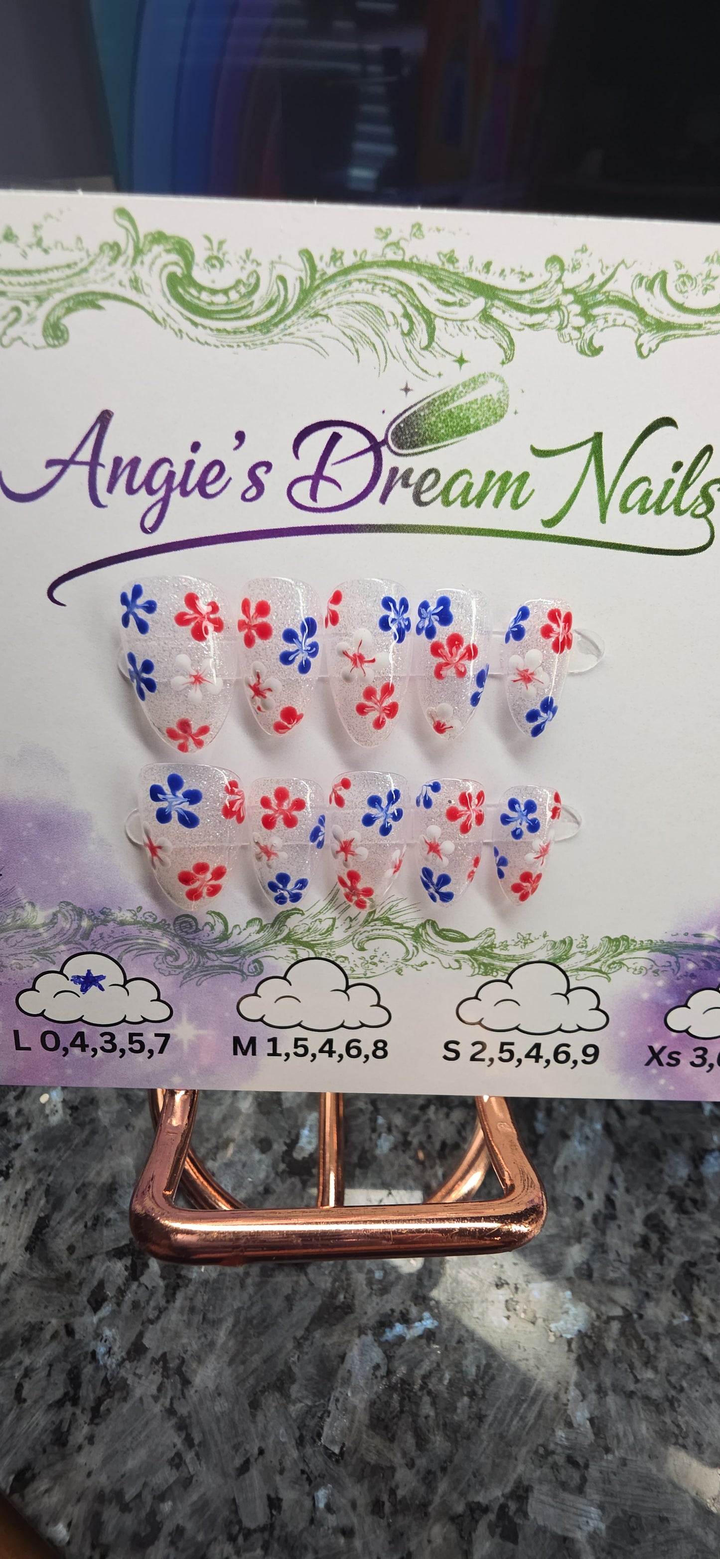4th of July press on nails Collection