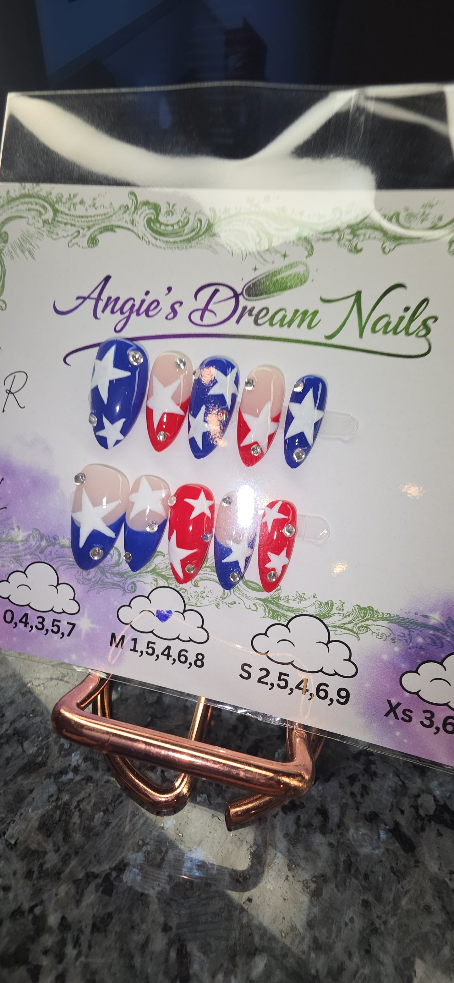 4th of July press on nails Collection