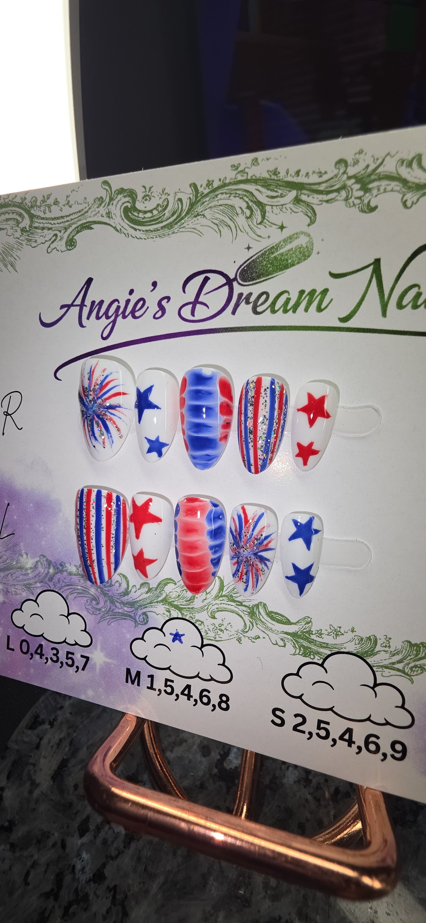 4th of July press on nails Collection